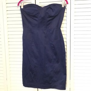 Twenty one pencil purple satin spandex dress large